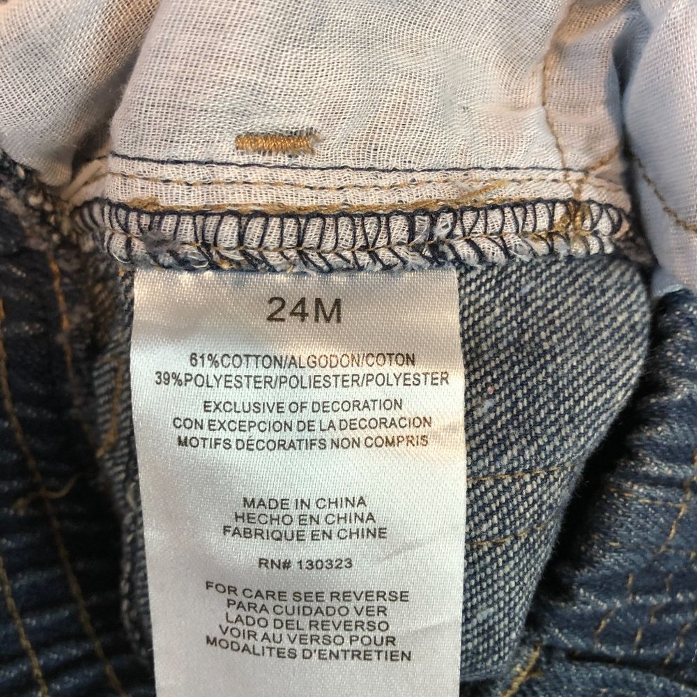 Kids Headquarters Denim Jeans Blue With Pockets Pull On Size 24M - Picture 10 of 15
